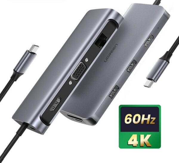 UGREEN USB C HUB 4K 60Hz 9-in-1 USB Type C